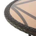 Outdoor Resin Table, Old Version 56225.00Tblbrn Brown Resin