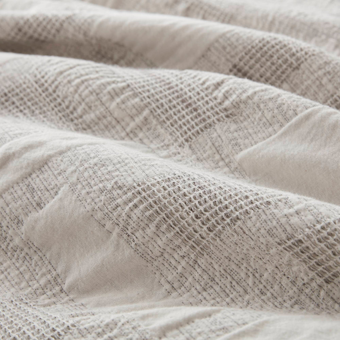3 Piece Cotton Jacquard Comforter Set Full Queen Ivory Polyester