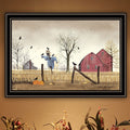After The Harvest Black Framed Wall Art For Living Room, Bedroom Wall Art Print For Home Decor By Billy Jacobs Multicolor Wood Paper