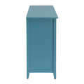Teal Console Table With Storage Teal Primary Living Space Transitional Drawers Rectangular Wood