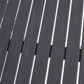 Outdoor Minimalist Acacia Wood Rectangle Bar Table Dark Gray Dark Gray Garden & Outdoor Minimalist Acacia Wood