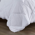 Oversized Down Alternative Comforter White King Cal King White Nylon