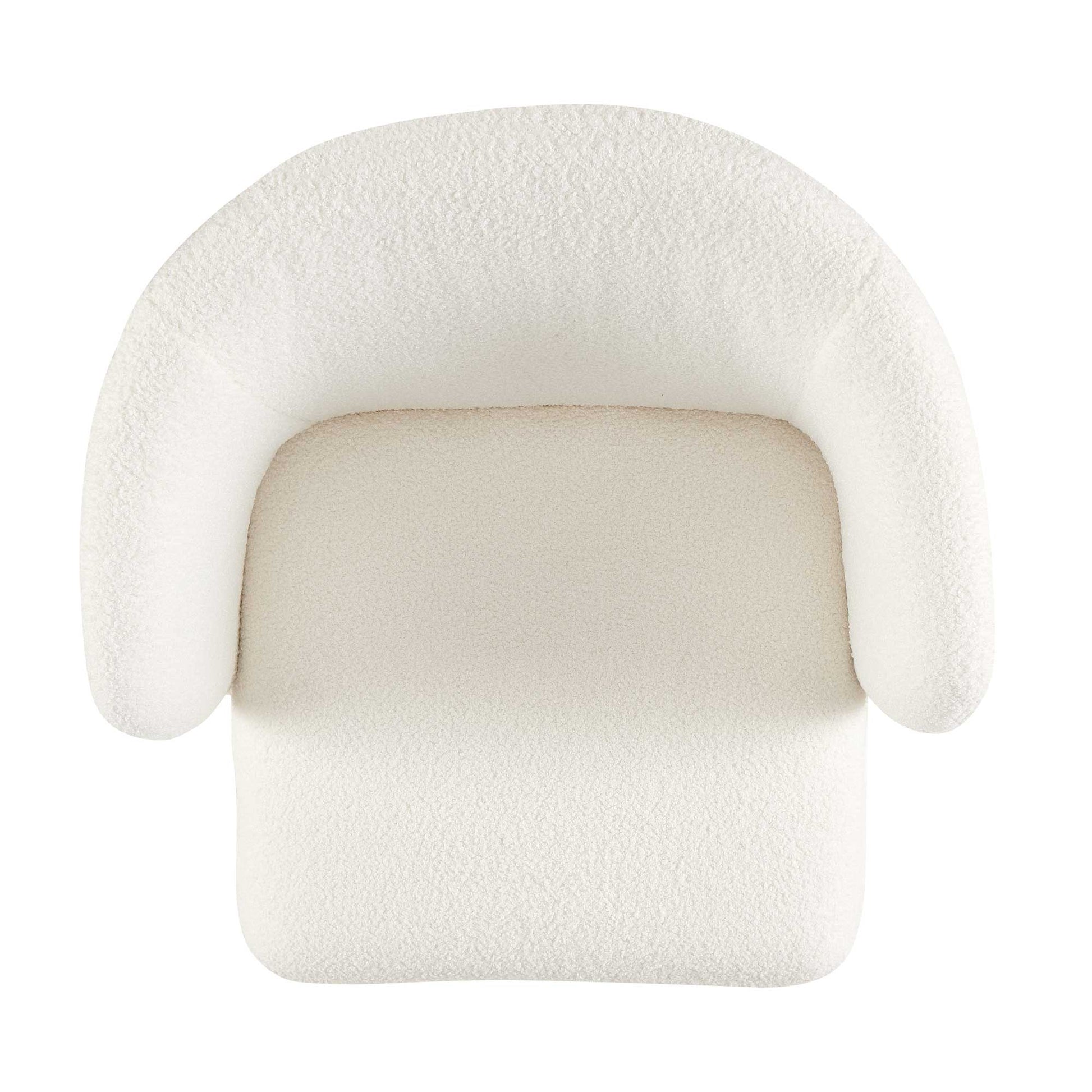 Modern Accent Chair White Single Sofa Chair,Upholstered Side Chair Teddy Comfy Chair For Dining Room Bedroom Living Room Reception Off White 2Pc Off White Primary Living Space Modern Set Of 2 Teddy