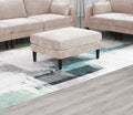 Beautiful Blush Pink Ottoman Morgan Fabric 1Pc Ottoman Soft Cushion Wood Legs Living Room Furniture Pink Wood Primary Living Space Pink Classic,Contemporary,Modern Rectangle Fabric