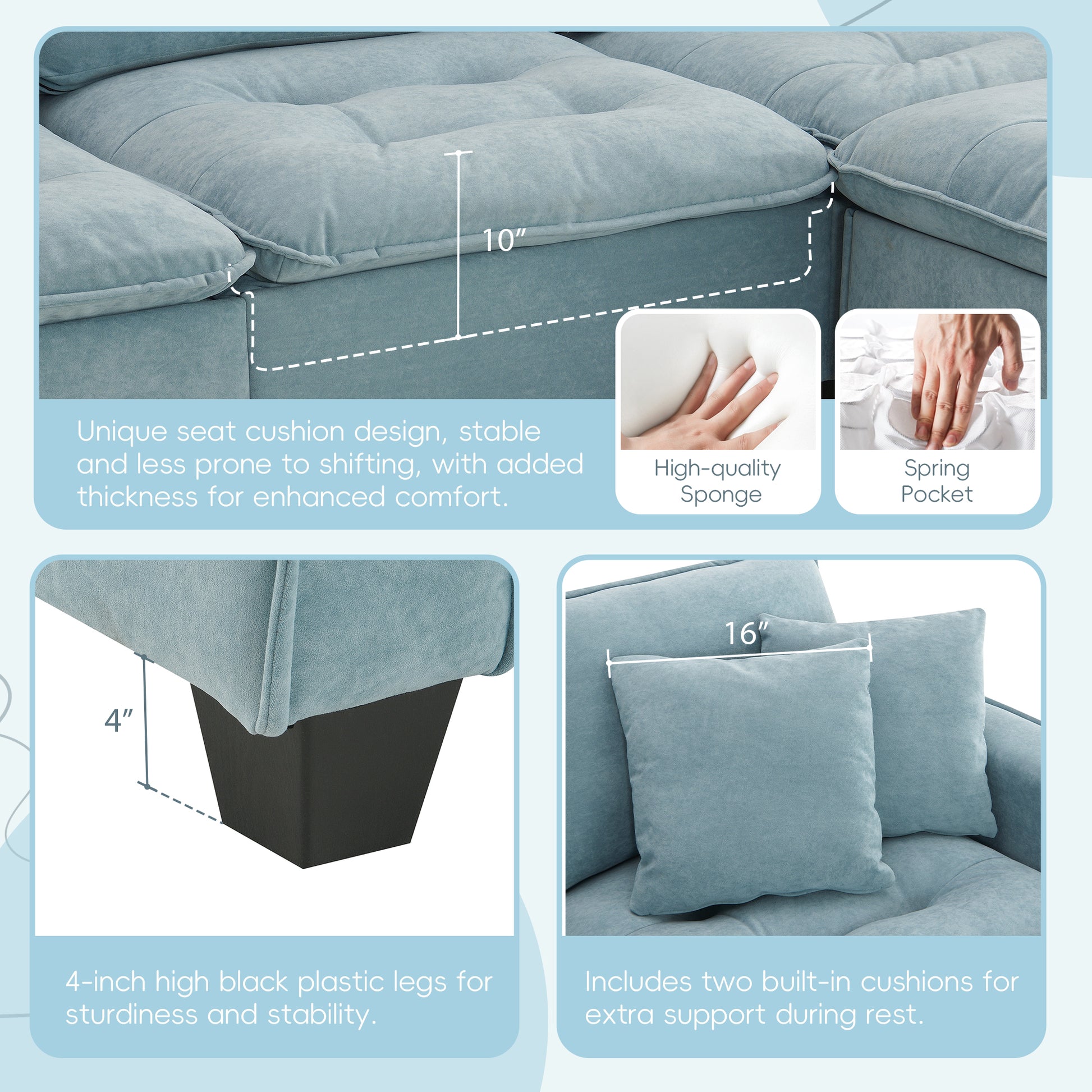 6006C Package Light Blue Suede 1 Seat