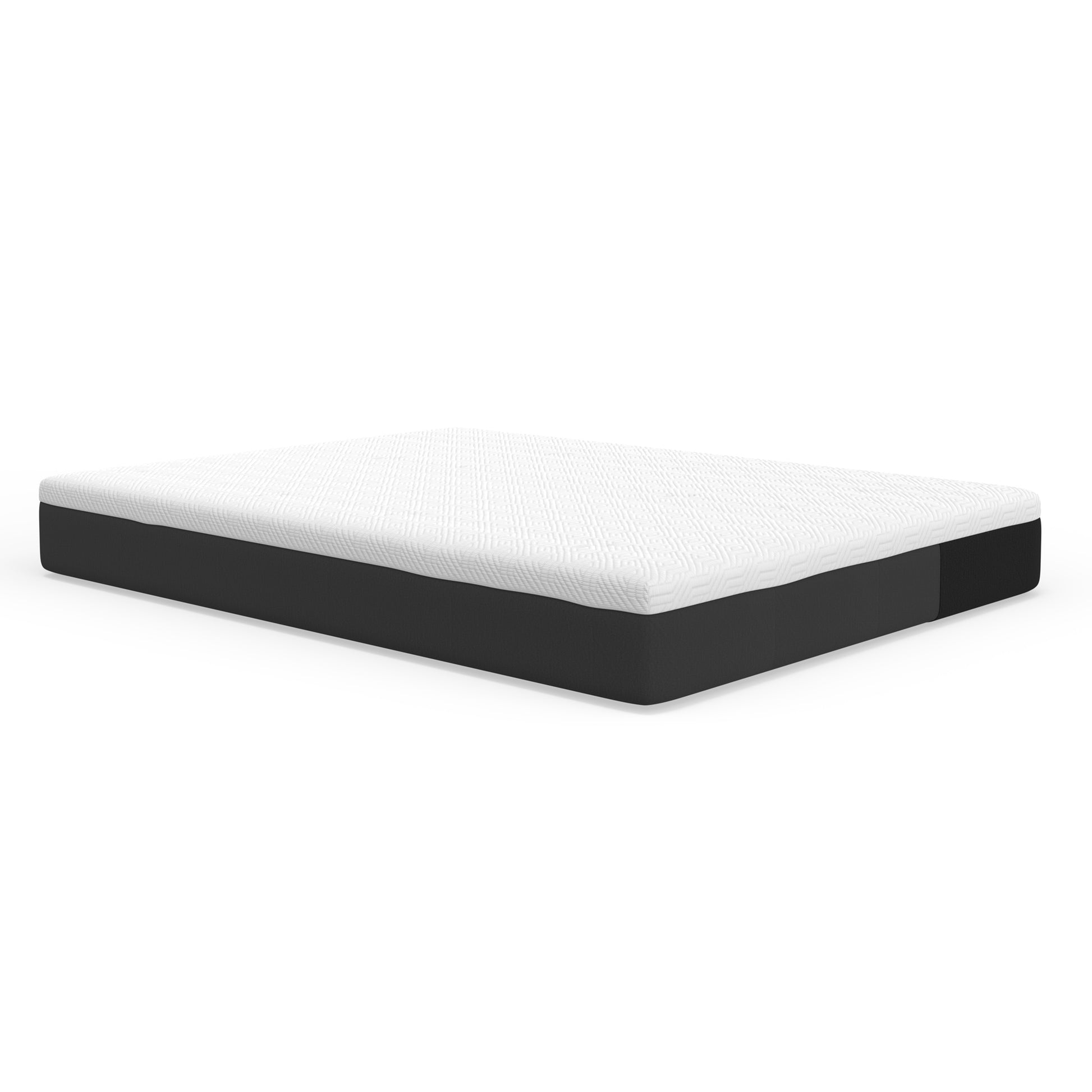 10" Essentials Gel Infused Memory Foam Mattress Cal King White Foam California King