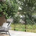 Outsunny Garden Fence, 4 Pack Steel Fence Panels, 11.4' L X 43