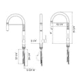 Dax Single Handle Pull Down Kitchen Faucet Brushed Finish Steel Gray Stainless Steel