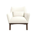 Brayden Mid Century Moder Armchair Beige Boucle