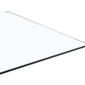 Table And Chair Set.Large Rectangular Glass Dining Table, 0.39