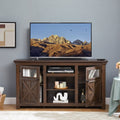 2 Doors Cabinet Farmhouse Cabinet, Farmhouse Tv Stand Barn Design,Modern Farmhouse Tv Media Stand, Large Barn Inspired Home Entertainment Console,Espresso, 60.23