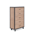 Bemis Weathered Light Oak Finish Chest Light Oak Mdf,Synthetic Wood