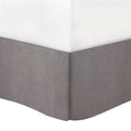 7 Piece Micro Corduroy Comforter Set Grey Cal King Grey Polyester