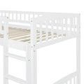 Twin Size Loft Bed With Slide And Ladder, White Old Sku: Lt000504Aak White Solid Wood