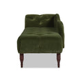 Samuel Tufted Roll Arm Chaise Lounge, Olive Green Performance Velvet Olive Green Foam Velvet