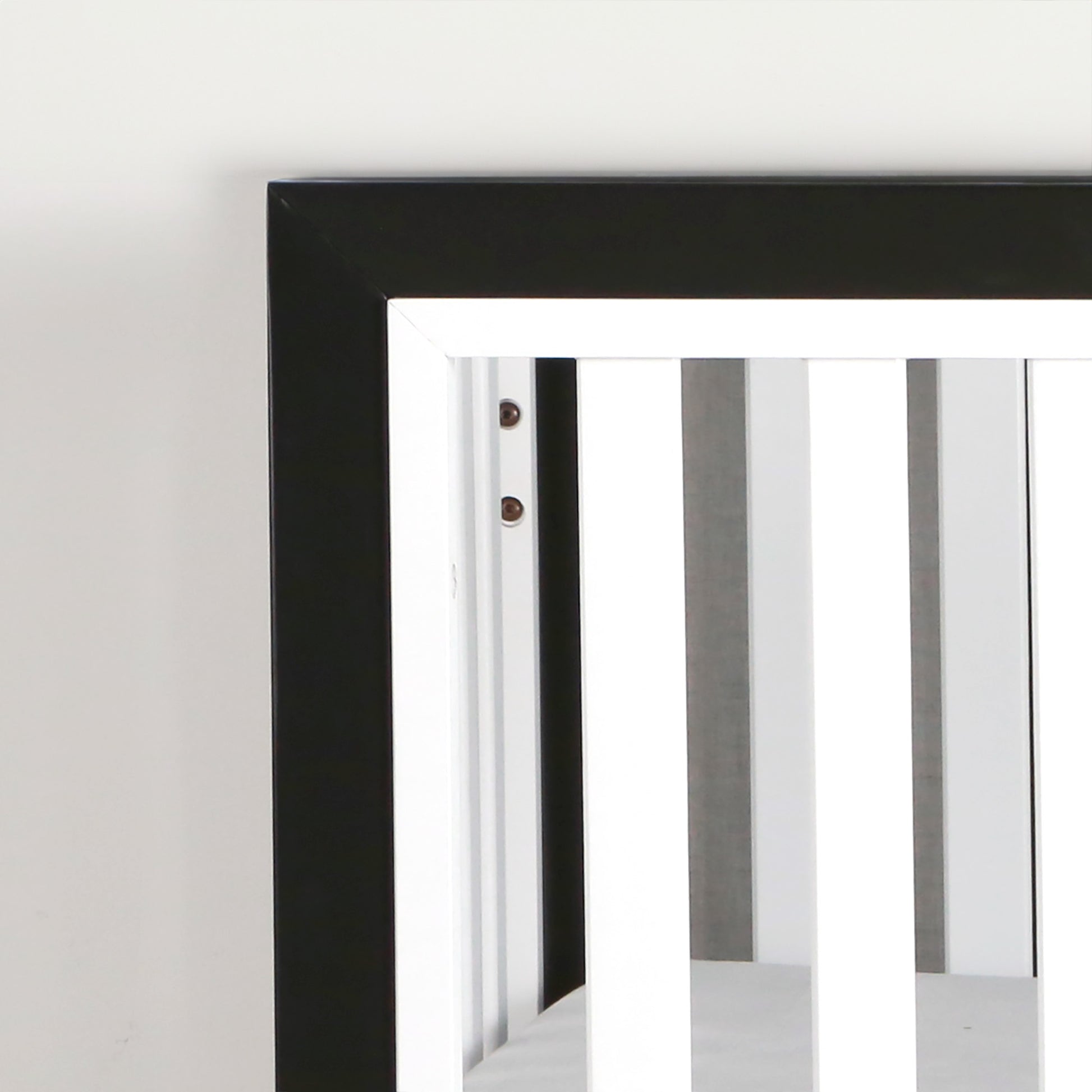 Wooster Toddler Rail In Black And White Black Wood