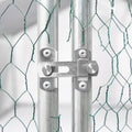 Xpt033 Outdoor Chicken Coop Metal Big Space 10*6*6Ft Silver Grey Metal
