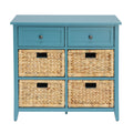 Teal Console Table With Storage Teal Primary Living Space Transitional Drawers Rectangular Wood