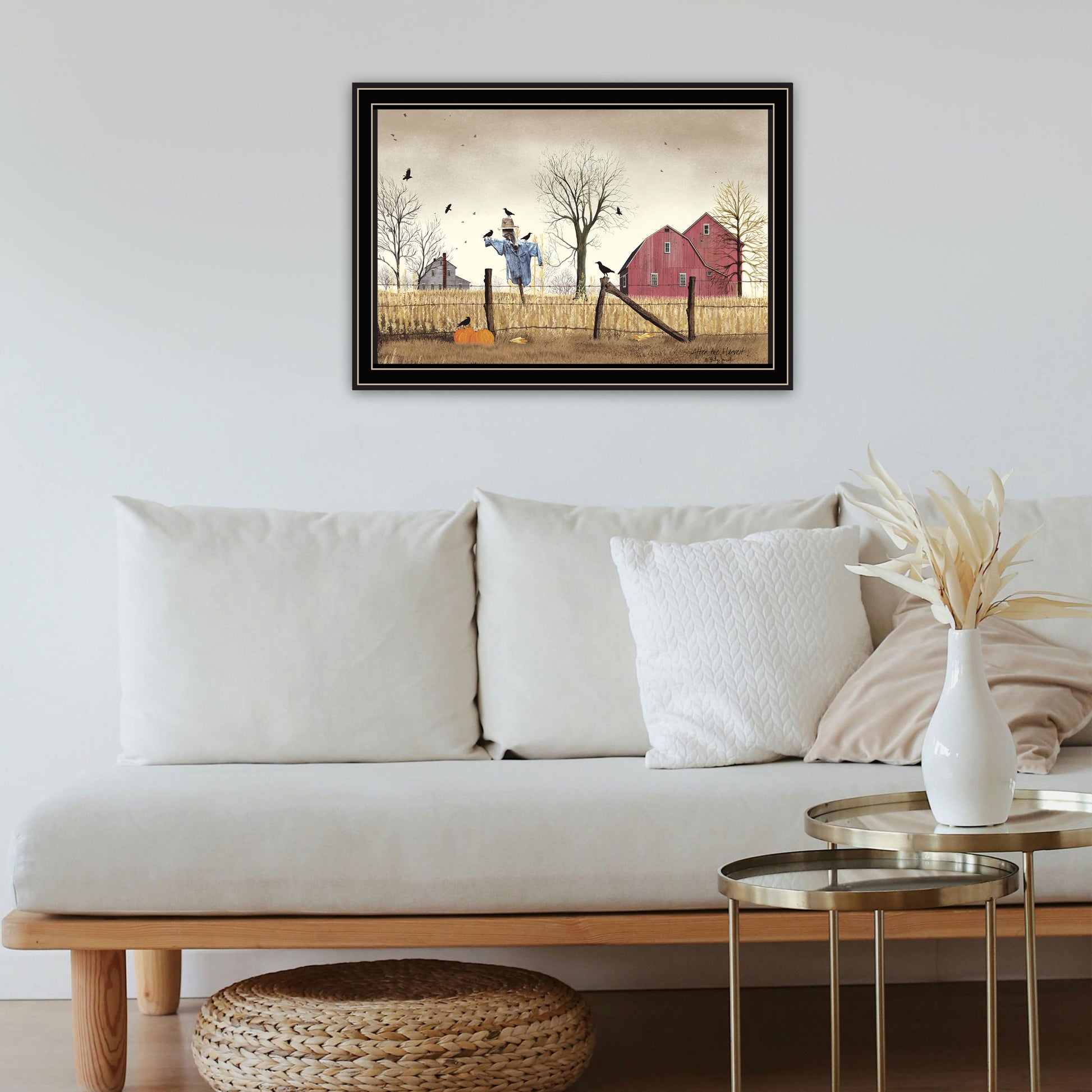 After The Harvest Black Framed Wall Art For Living Room, Bedroom Wall Art Print For Home Decor By Billy Jacobs Multi Wood Paper
