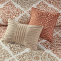 6 Piece Printed Quilt Set With Throw Pillows Multi King Cal King King Multi Cotton