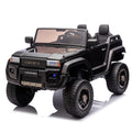 24V Two Seater Kids Ride On Car W Parents Remote Control, Licensed Toyota Lc250,2Wd,110W Motors,With Shovel,Three Point Seat Belt,Slow Start,Speed Adjustment,Bluetooth,Music For Kids Aged 3 . Black 100 149 Lbs Polypropylene