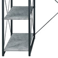 Amiel All Purpose Gray Finish Writing Desk Gray Synthetic Wood