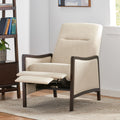 Recliner Chair Beige Fabric