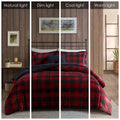 Plush To Sherpa Down Alternative Comforter Set Queen Multicolor Polyester