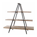 Rustiy Charmed 3 Tier Ramsden Bookshelf Brown Black Wood Metal