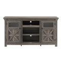 2 Doors Cabinet Farmhouse Cabinet, Farmhouse Tv Stand Barn Design,Modern Farmhouse Tv Media Stand, Large Barn Inspired Home Entertainment Console,Grey, 60.23