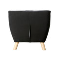 Jacey Kids Patchwork Chair Tuxedo Patchwork Black Dark Walnut Fabric