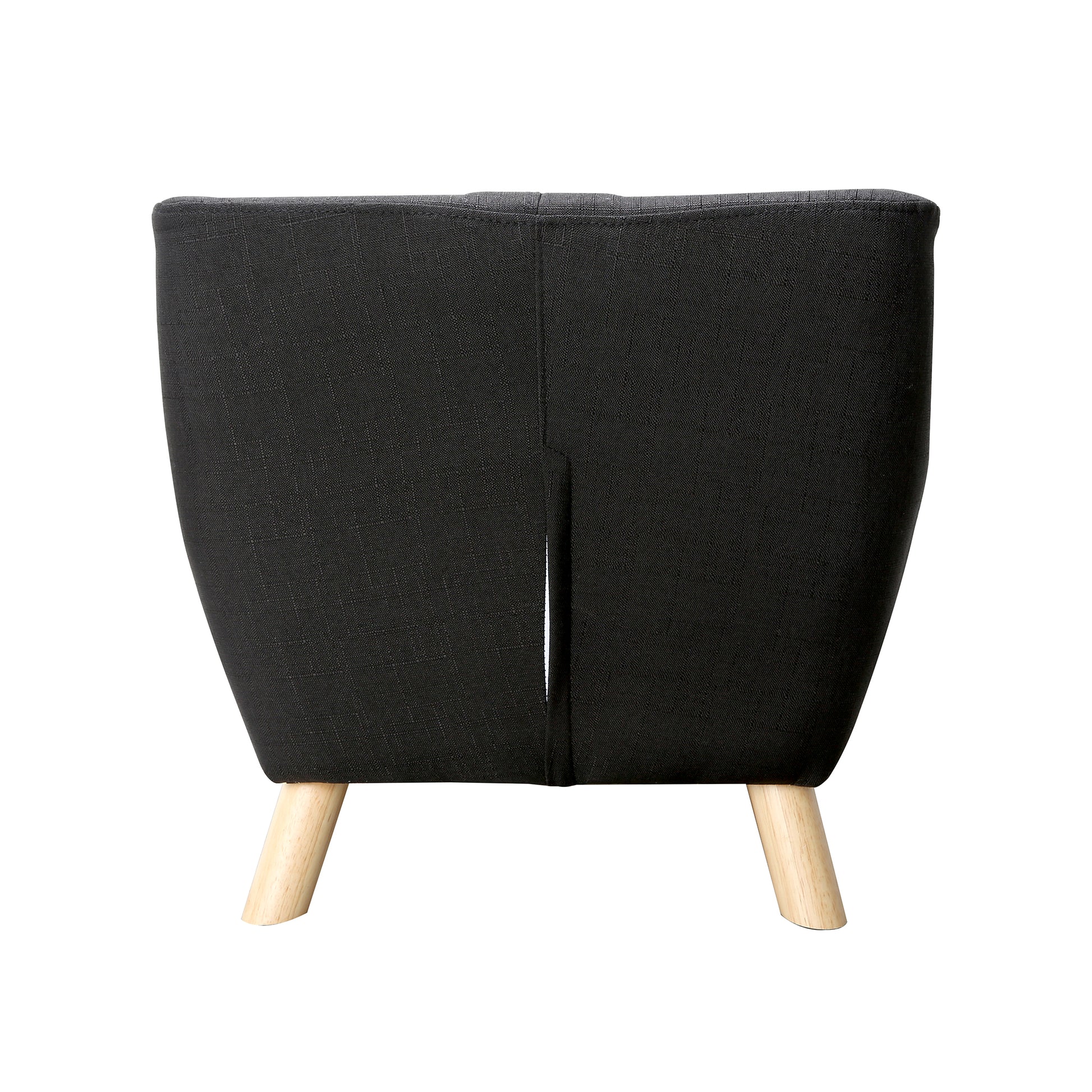 Jacey Kids Patchwork Chair Tuxedo Patchwork Black Dark Walnut Fabric