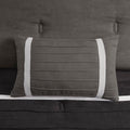 7 Pc Pieced Faux Suede Comforter Set Black King King Black Polyester