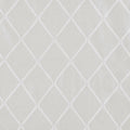 Diamond Sheer Embroidered Window Scarf White Polyester