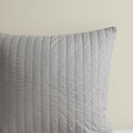 3 Piece Cotton Jacquard Duvet Cover Set King Gray Cotton
