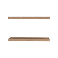 Iva Floating Shelf In Melamine X2, Pine Light Oak Primary Living Space Minimalist,Modern Particle Board Melamine