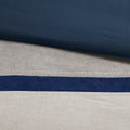 7 Piece Faux Suede Comforter Set Blue Cal King California King Blue Polyester