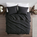 2 Piece Quilt Set Black Twin Twin Xl Twin Black Microfiber