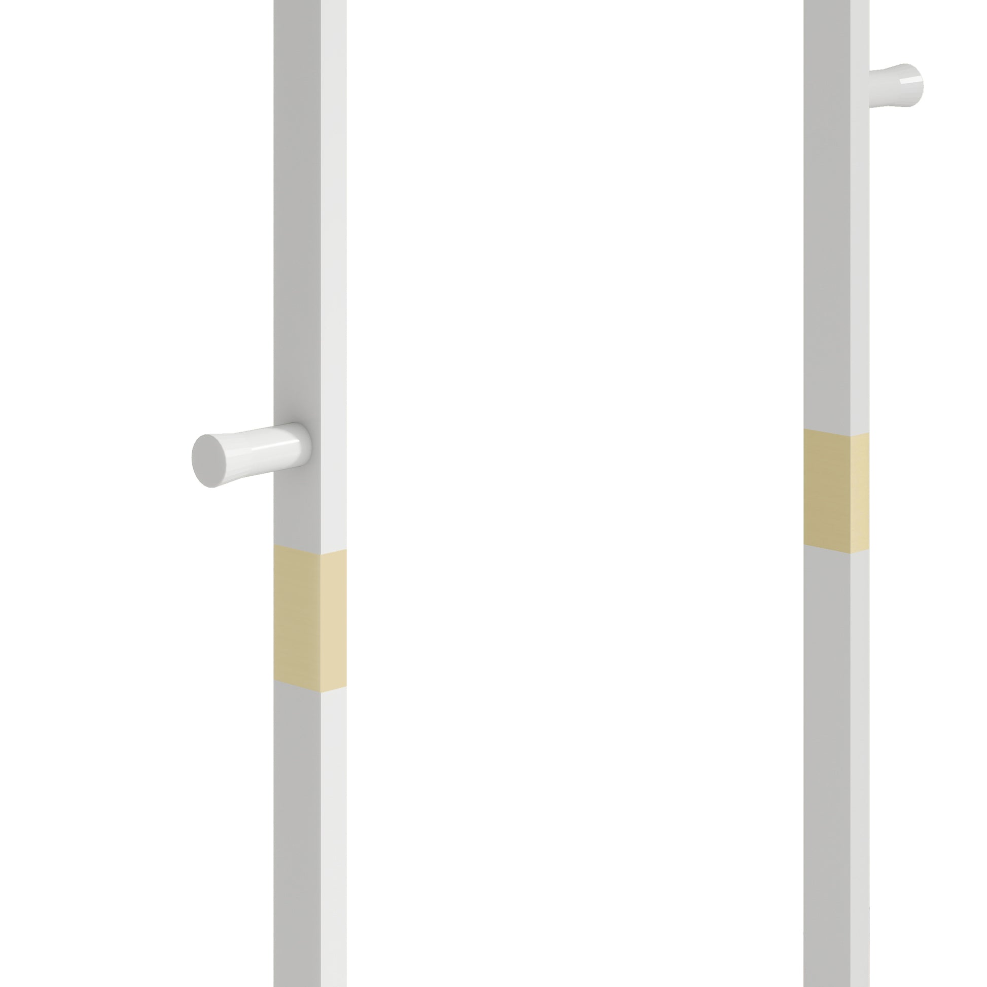Coat Racks Solid Wood Hanger 23.6* 11*64.1In Solid Environmental Protection Easy To Assemble Beautiful Can Be Placed In The Bedroom Entrance Living Room White White White American Design,Art