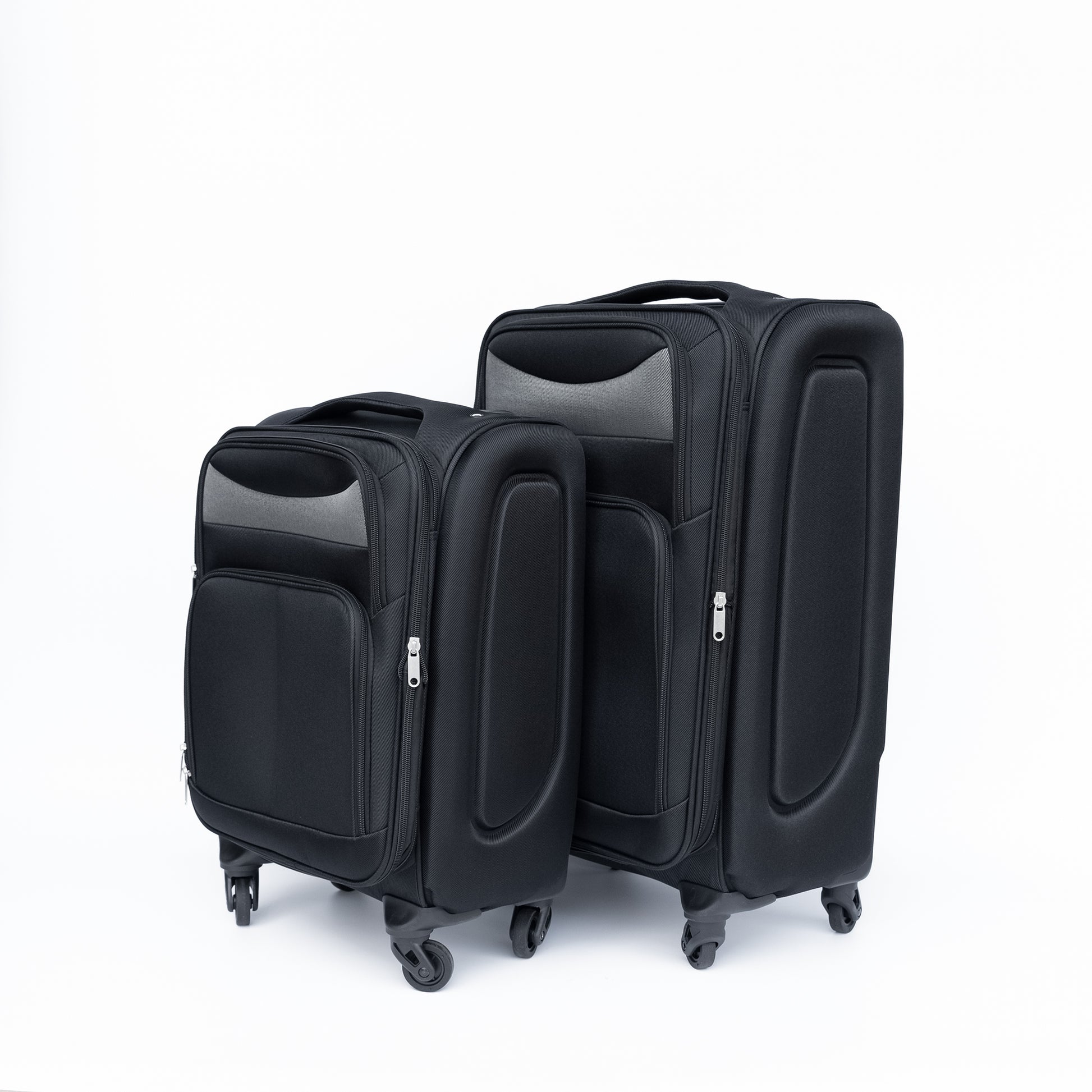 Oxford Cloth Suitcase Black No Password Lock Black Oxford Fabric