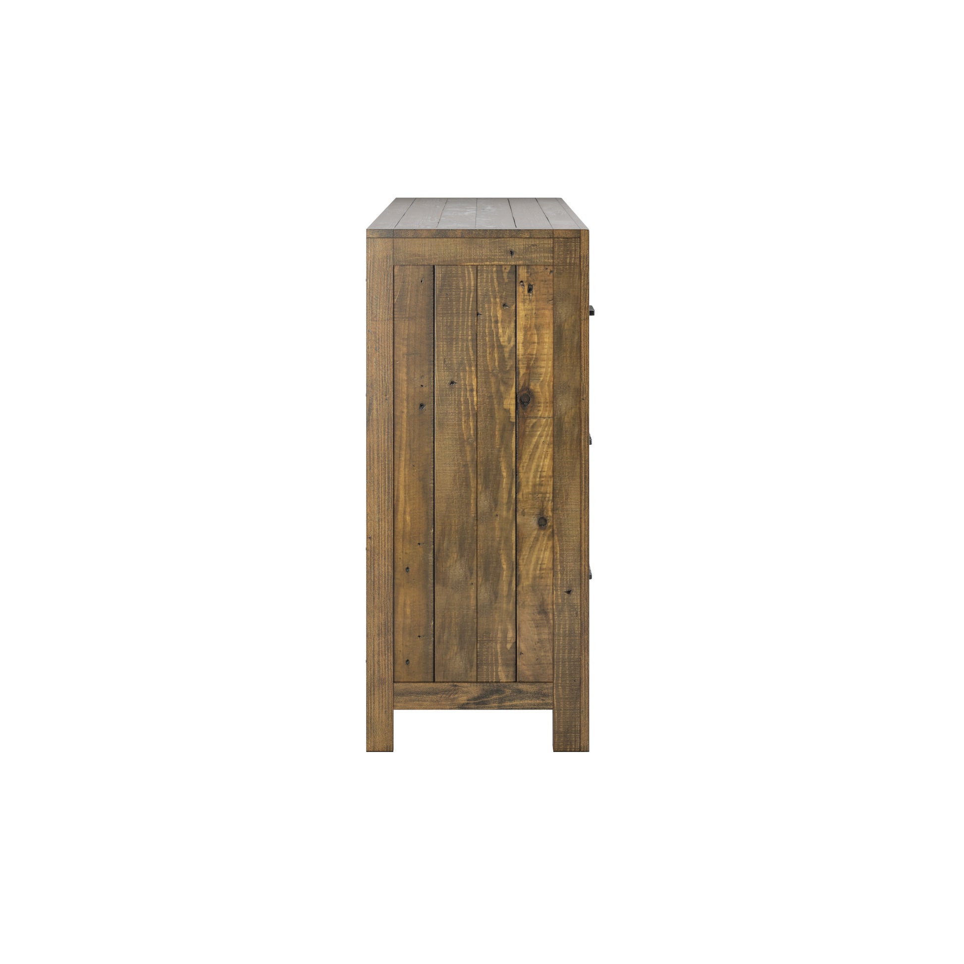 Lisque Brown 7 Drawer Dresser Brown Solid Wood