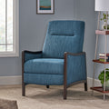 Recliner Chair Navy Blue Fabric