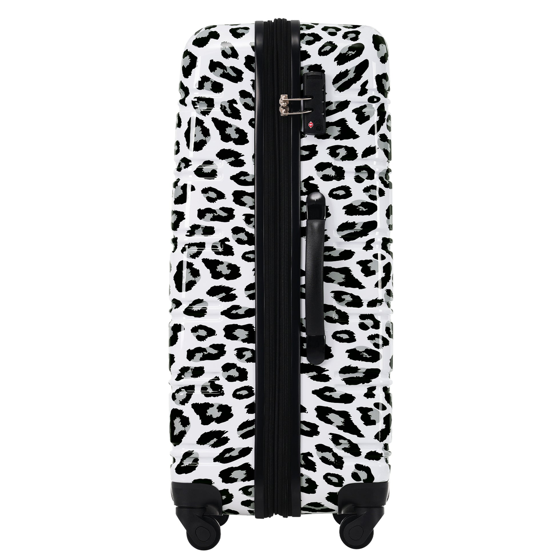 Hardshell Luggage Sets 3 Pcs Spinner Suitcase With Tsa Lock Lightweight 20" 24" 28" Luggages White Black Leopard Pc