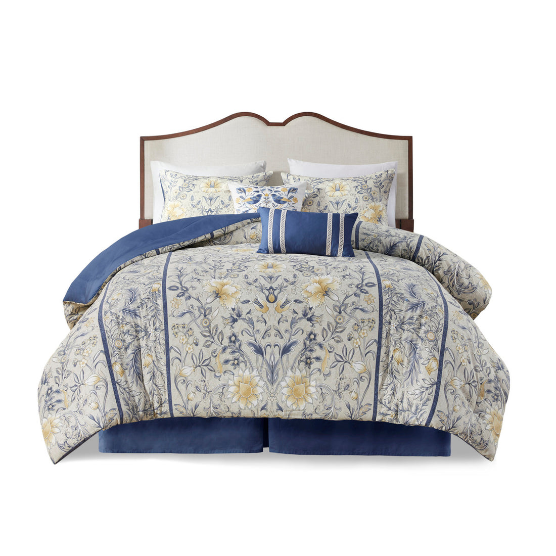 6 Piece Cotton Comforter Set Multi Full Full Multi Cotton
