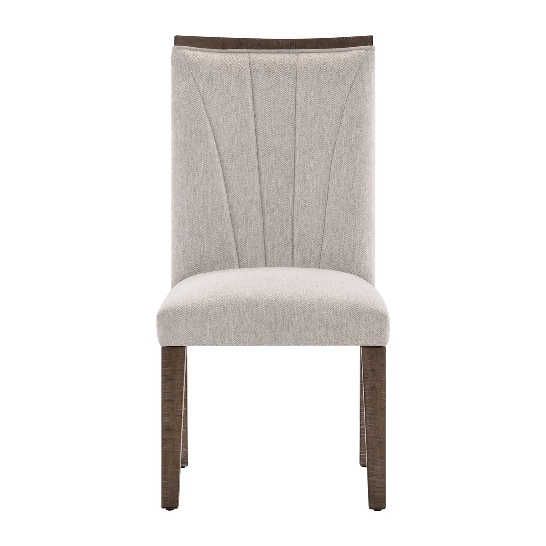 Contemporary Design Dining Side Chairs Set Of 2, Brown Finish Wooden Furniture Brown Dining Room Contemporary Side Chair Set Of 2 Wood