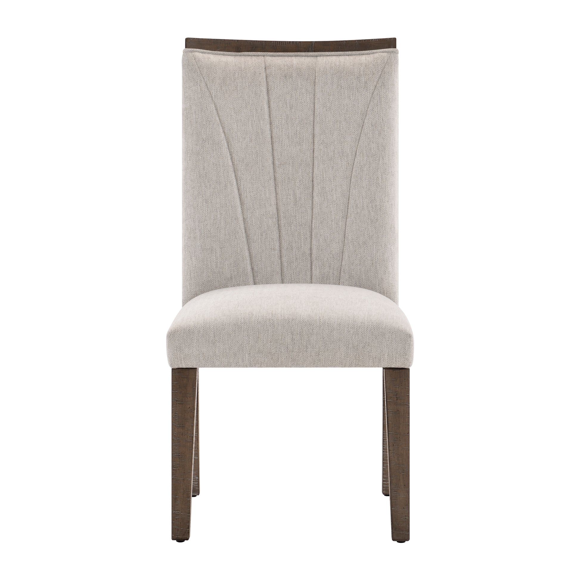 Contemporary Design Dining Side Chairs Set Of 2, Brown Finish Wooden Furniture Brown Dining Room Contemporary Side Chair Set Of 2 Wood