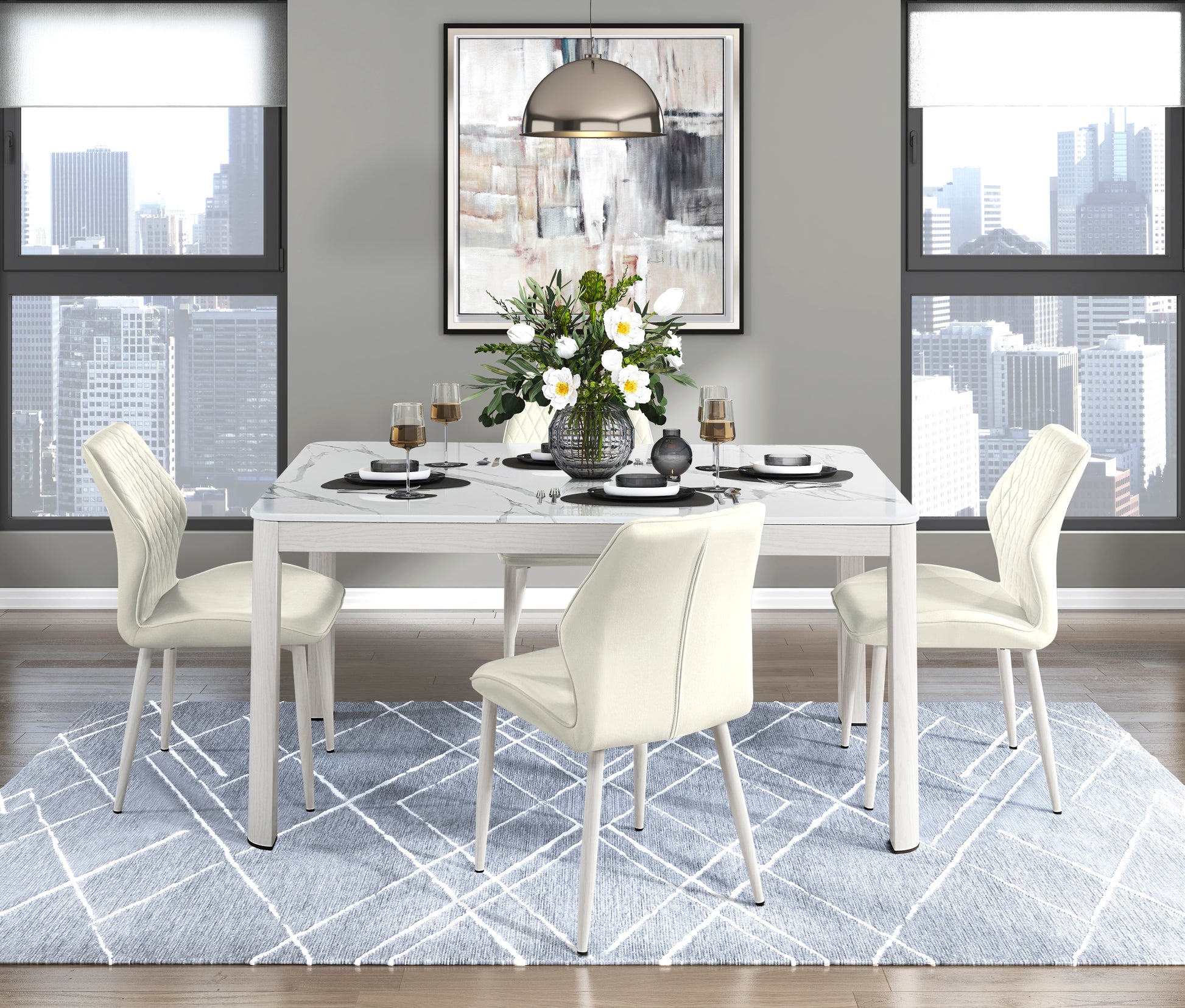 Modern Dining Side Chairs Set Of 2, Beige Velvet Upholstered White Metal Legs Furniture Beige Dining Room Modern,Ultra Modern Side Chair Metal