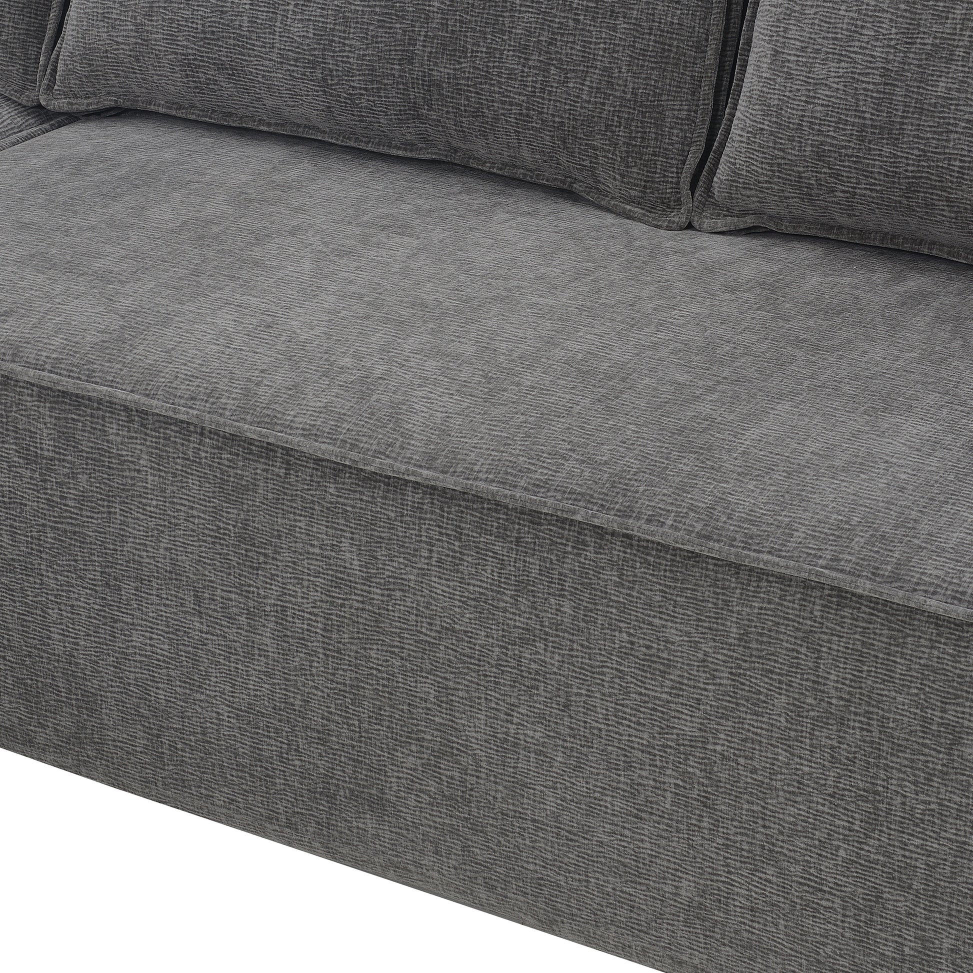 9587G Package Gray Chenille 1 Seat