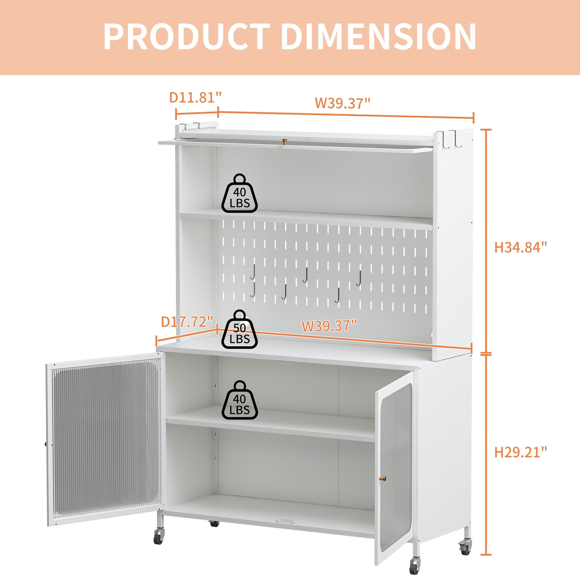 Kitchen Pantry Cabinet, Tall Storage Cabinet With Glass Doors & Adjustable Shelves, Cabinet Cupboard For Kitchen, Living Room, Dinning Room, White White Kitchen Modern Glass Doors Steel
