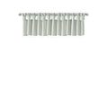 Lightweight Faux Silk Valance With Beads Dusty Aqua 50X26